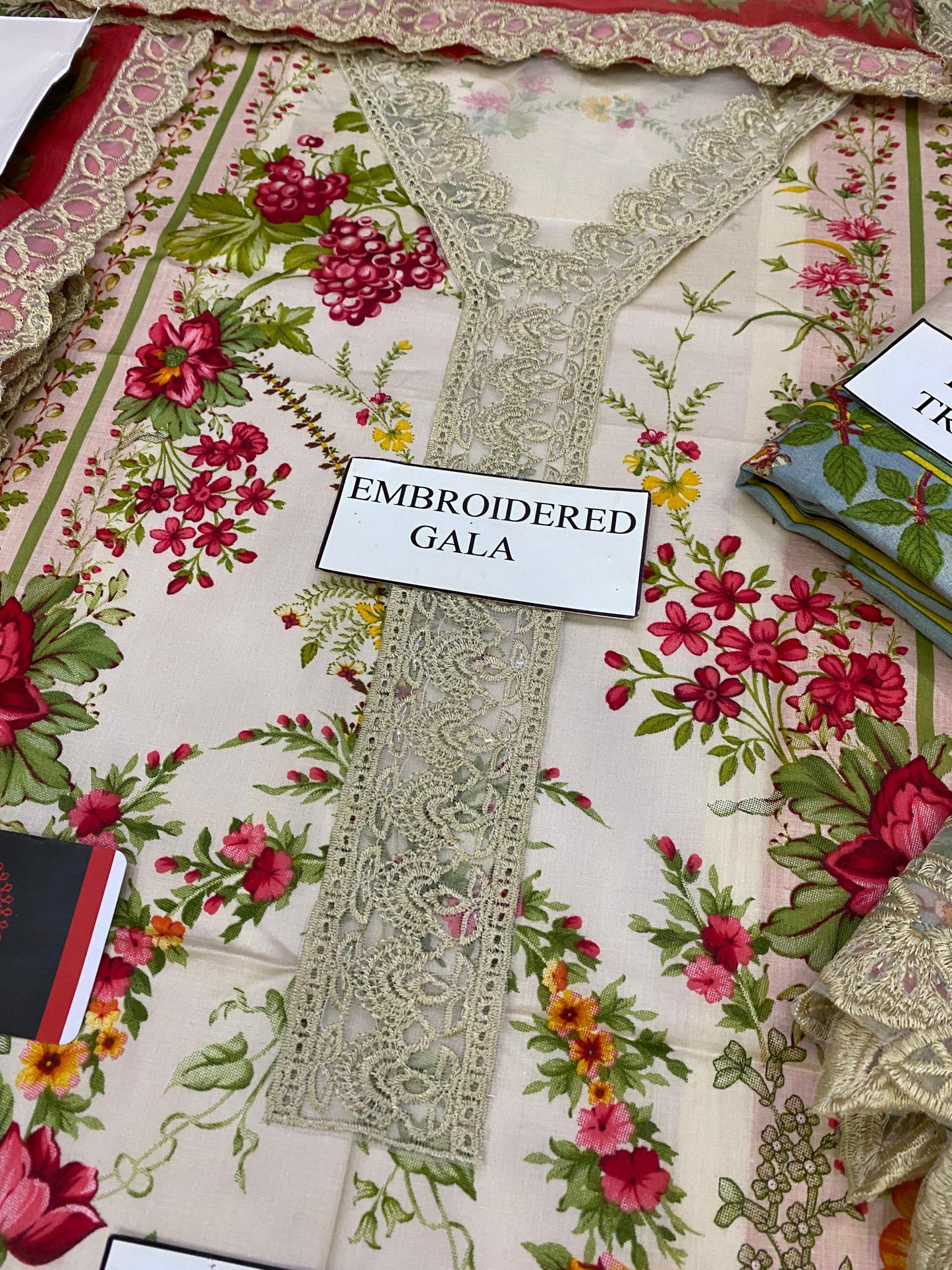 MARIAB GULROSE B |PRINTED LAWN WITH CHIFFON DUPATTA |3PC UNSTICHED
