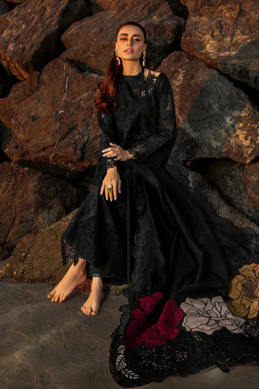 Rang Rasiya | Luxury Chikenkari Lawn Cutwork Dupatta | 3pc Unstiched