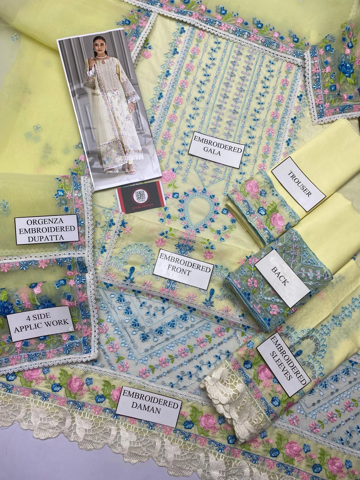 Chikenkari Nimora Lawn With Embroided Dupatta