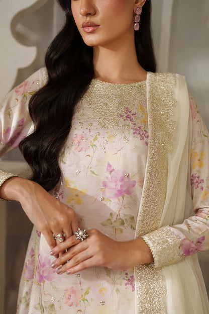 Iznik | Printed Lawn With Chiffon Dupatta Heavy Embroidered | 3pc Unstiched