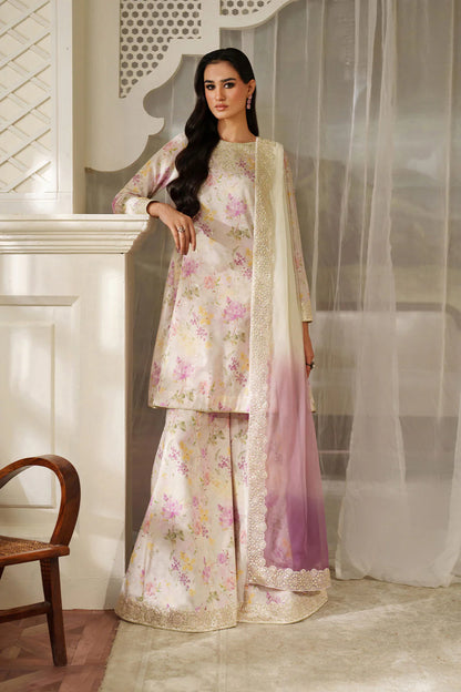 Iznik | Printed Lawn With Chiffon Dupatta Heavy Embroidered | 3pc Unstiched