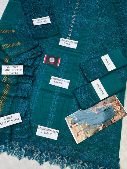 MARIAB | LUXURY CHIKENKARI LAWN |3 Pec unstiched