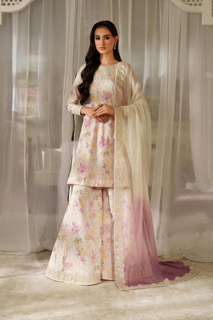 Iznik | Printed Lawn With Chiffon Dupatta Heavy Embroidered | 3pc Unstiched
