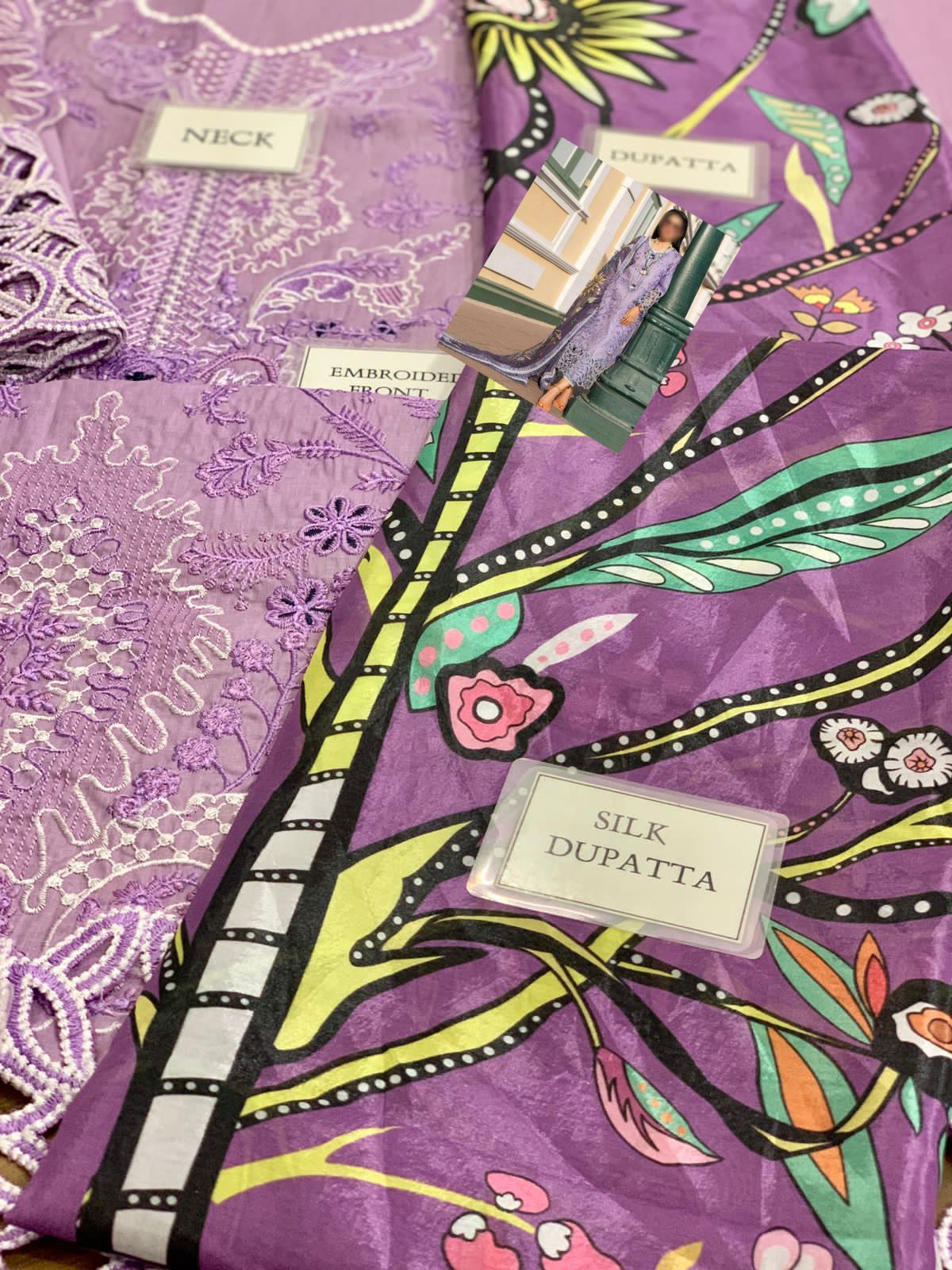 MUSHQ CHIKENKARI PURPLE EDITION EDITION |3PC UNSTICHED