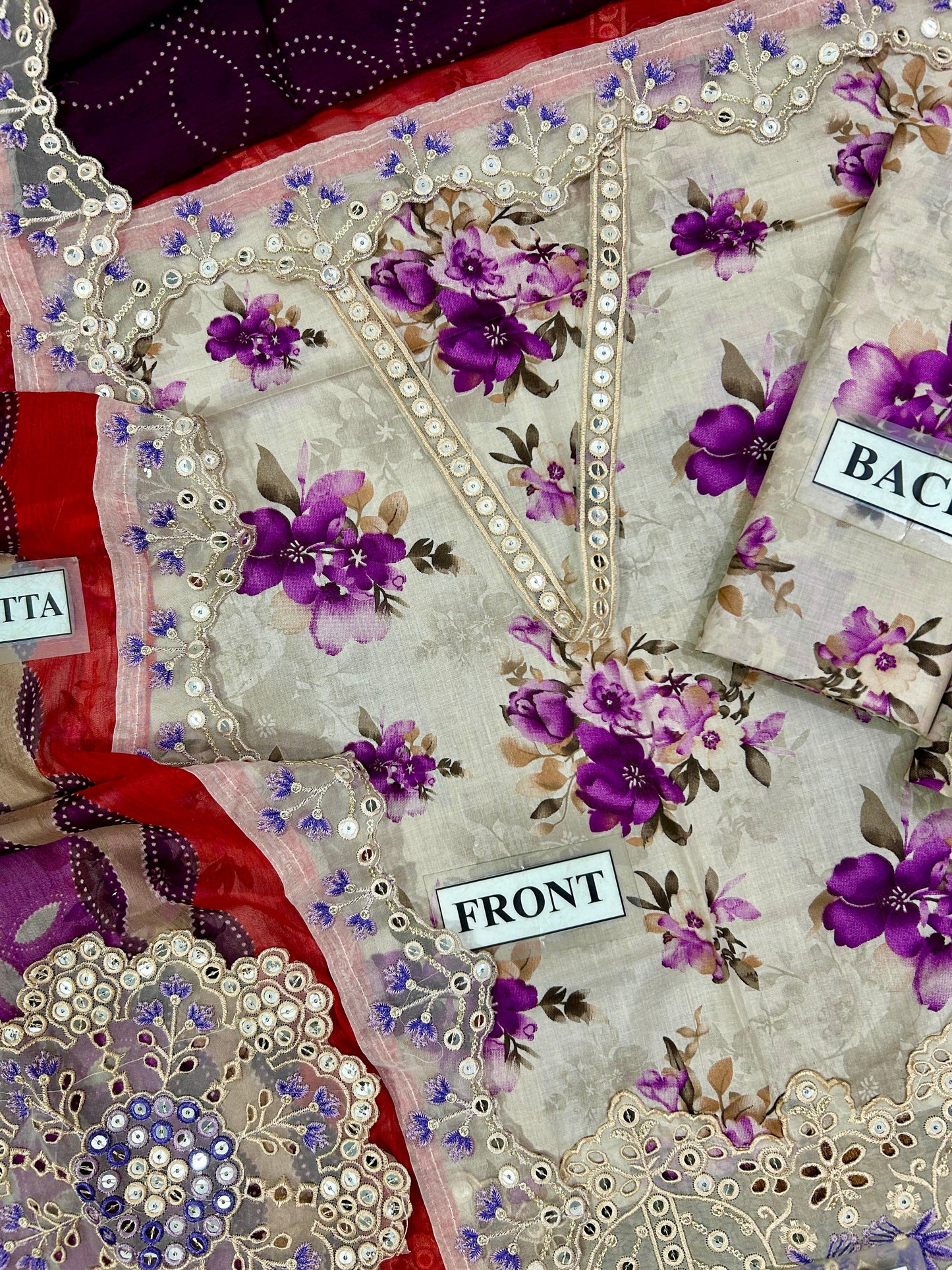 IZNIK LAWN WITH CHIFFON DUPATTA |3PEC UNSTICHED