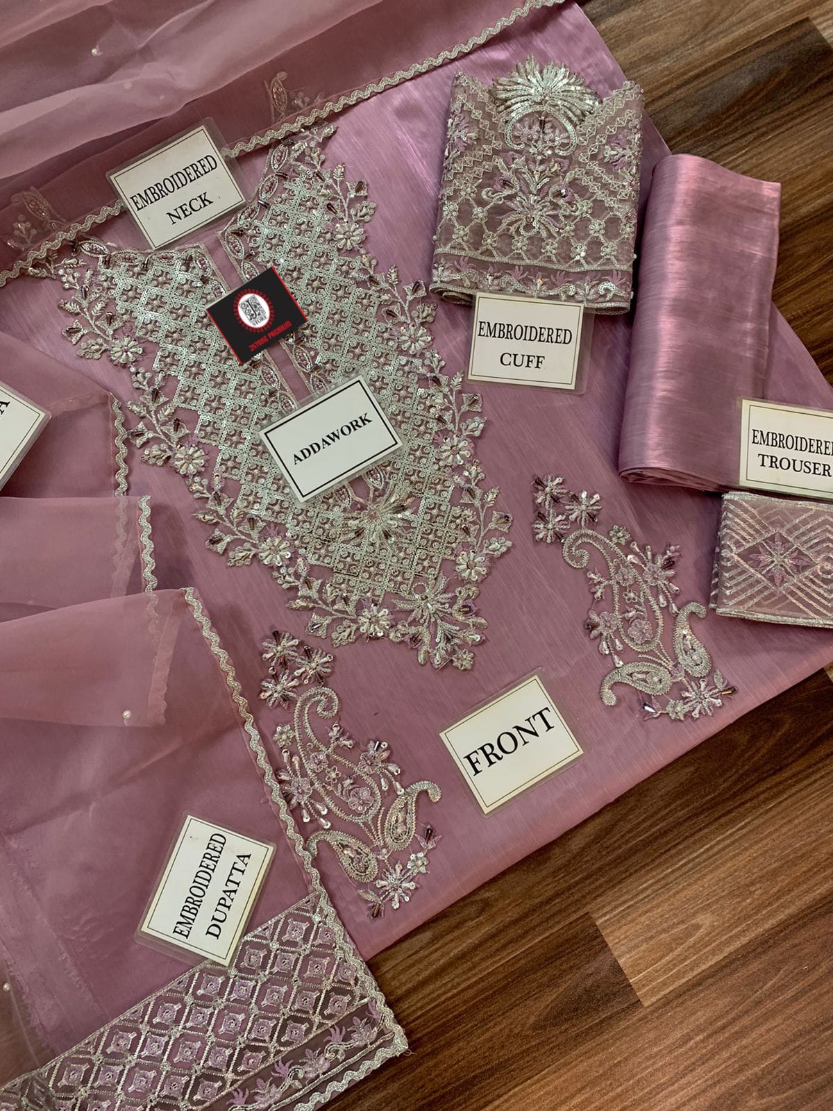 AYESHA HOOR SILK WEDDING WITH ORGENZA  DUPATTA |3PIECE UNSTICHED