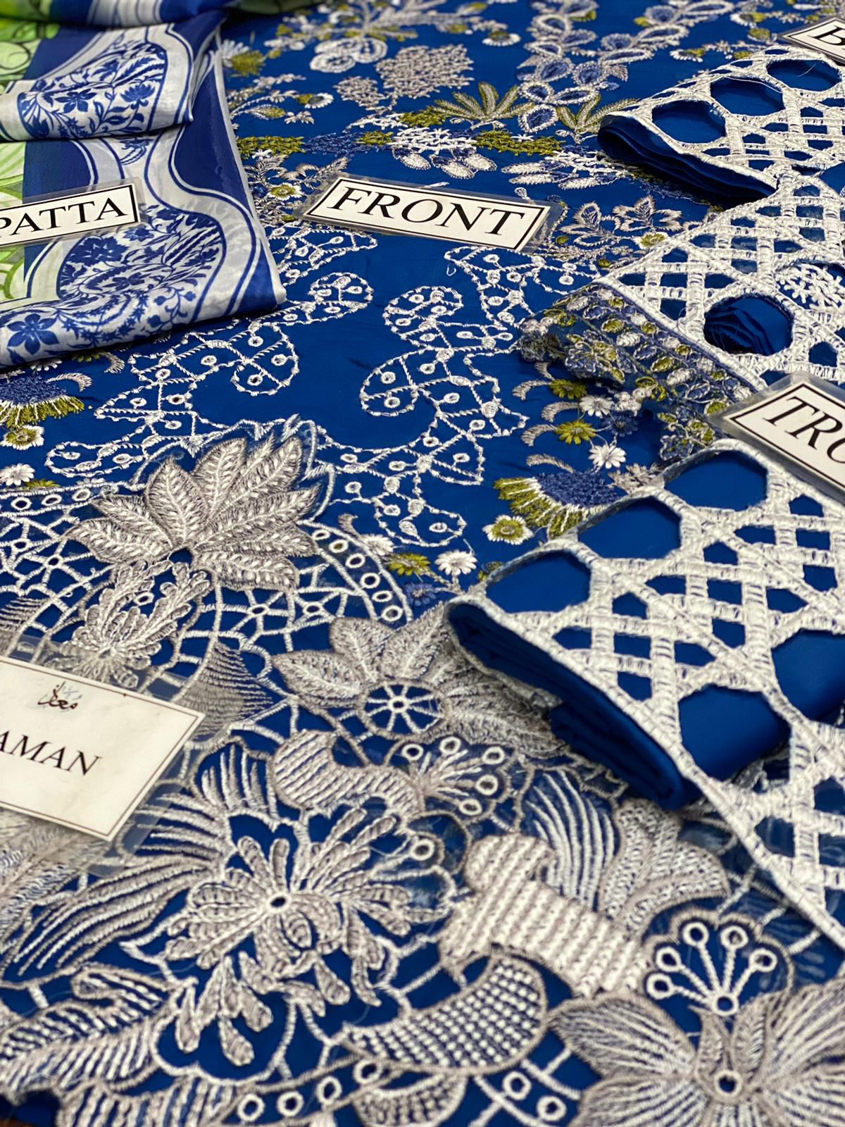 MUSHQ CHIKENKARI WITH DIGITAL PRINTED SILK DUPATTA  |3PIECE UNsTICHED