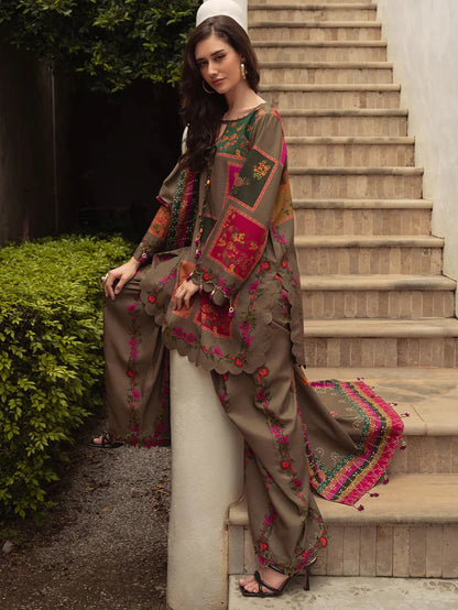 Digital Printed Lawn Dress With Printed Lawn Dupatta 3PcUnstitched