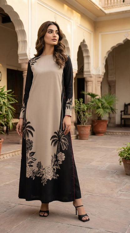Luxury Silk Dress | 3pec Unstiched
