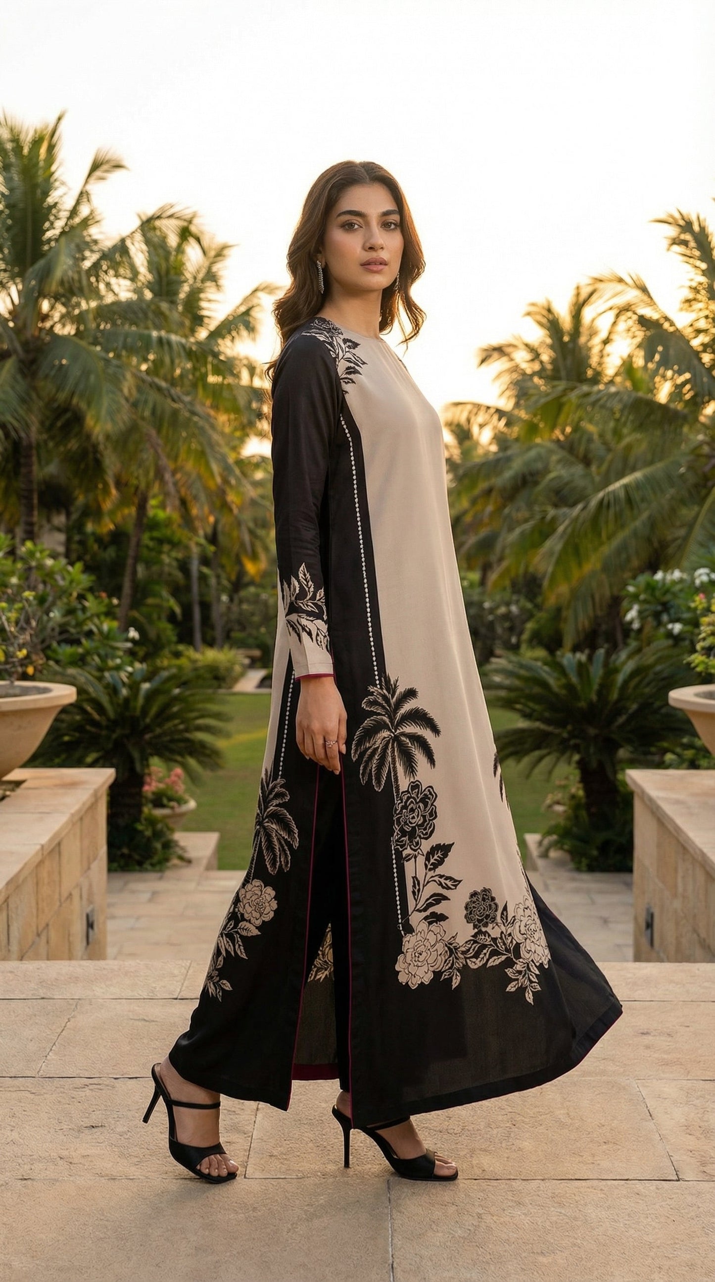 Luxury Silk Dress | 3pec Unstiched