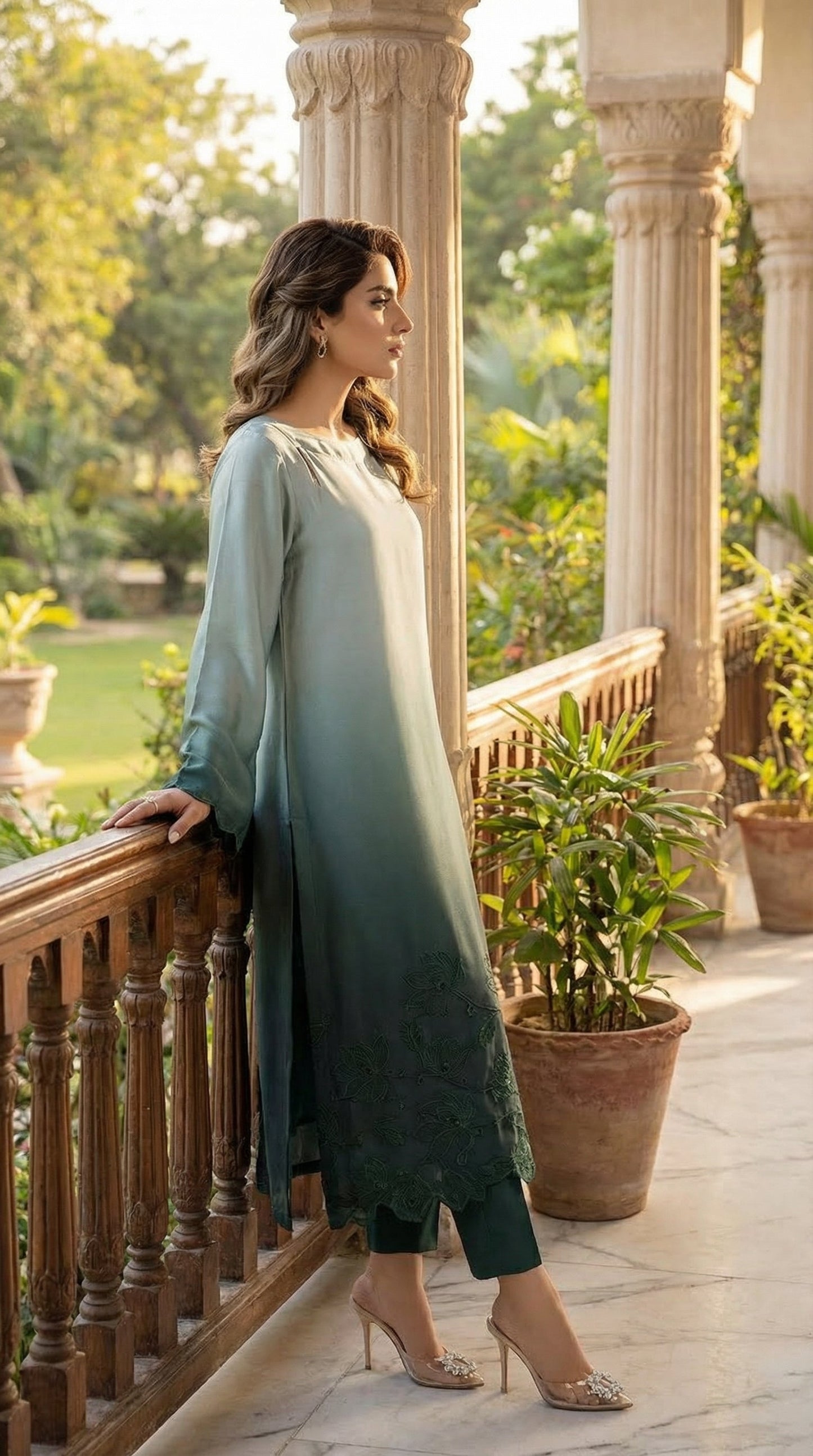 Luxury Silk Dress | 3pec Unstiched