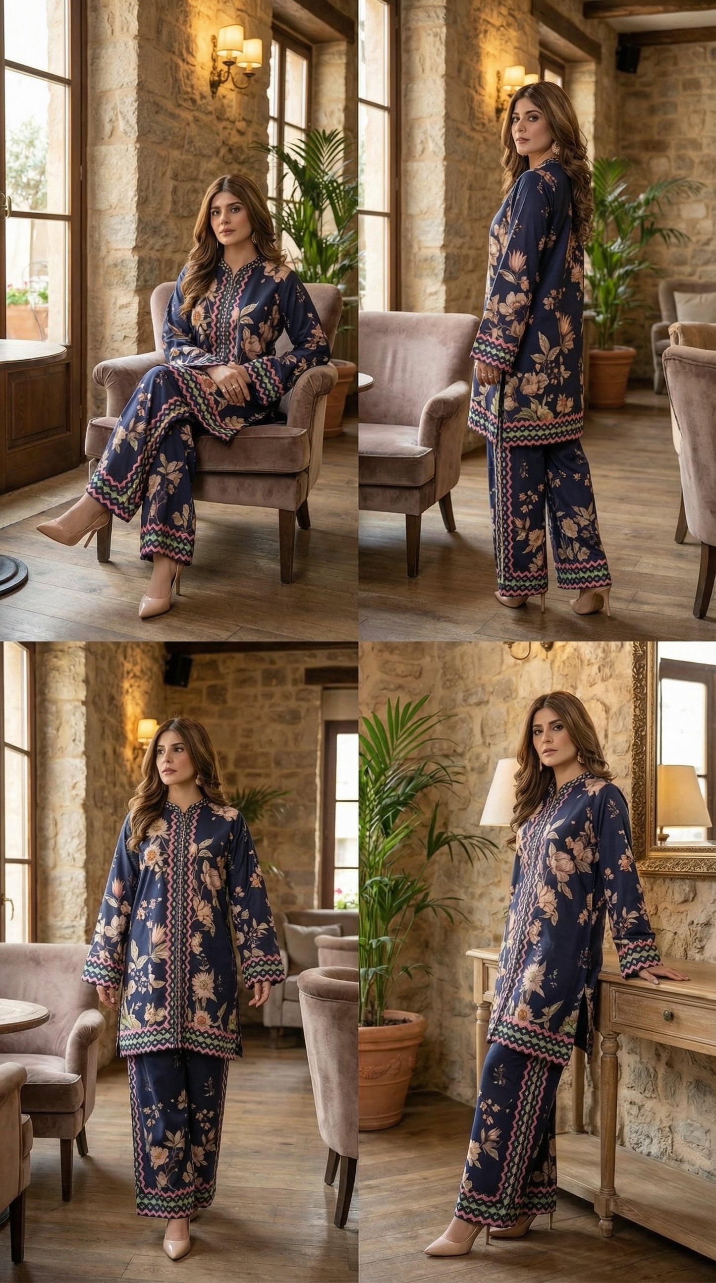 Luxury Silk Dress | 3pec Unstiched