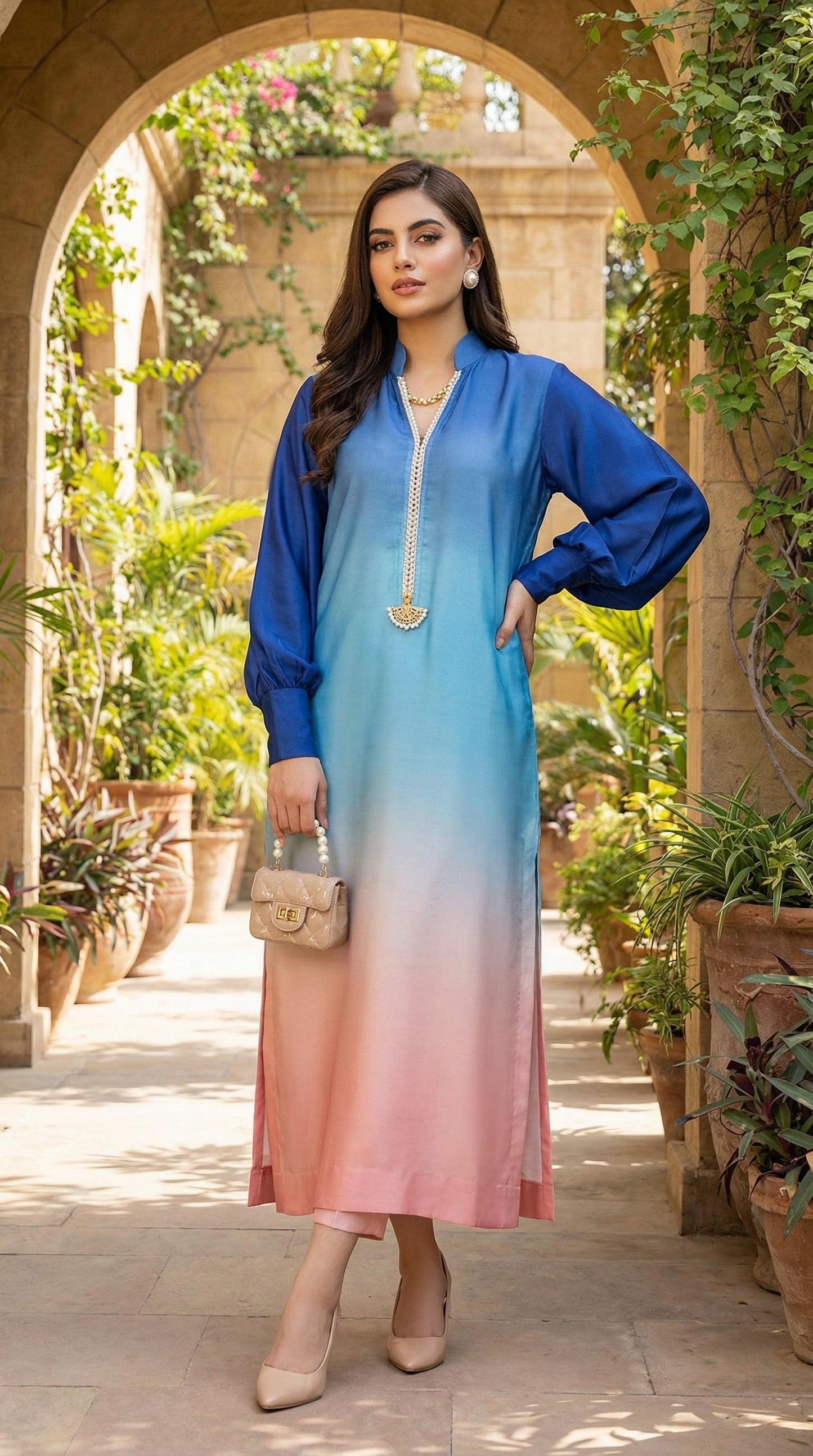 Luxury Silk Dress | 3pec Unstiched