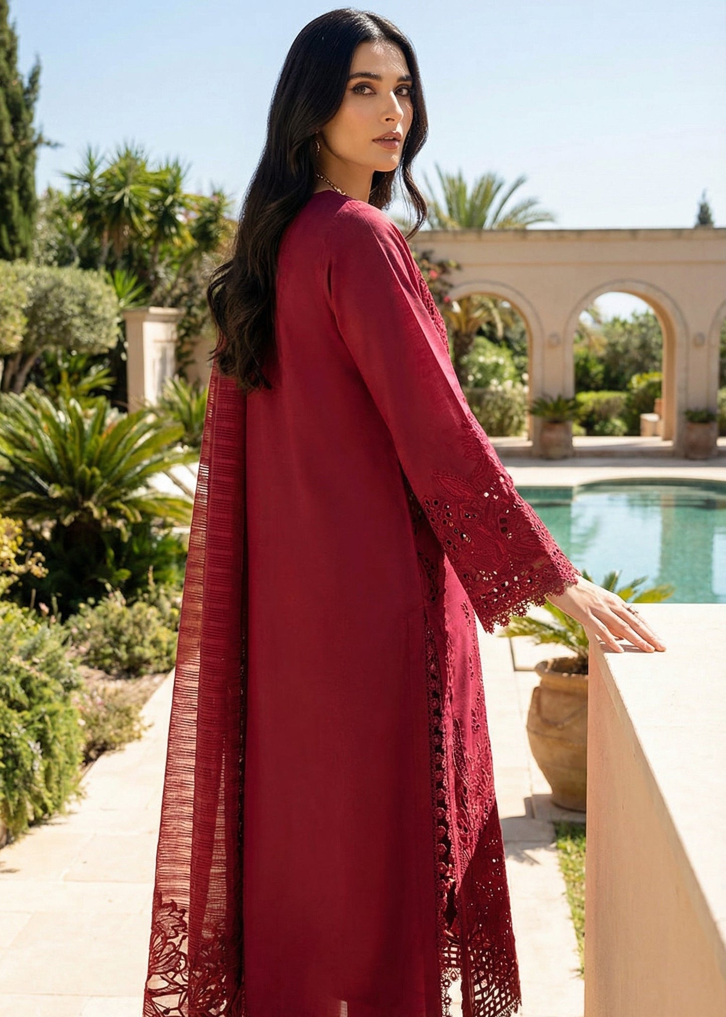 Rang Rasiya Premium Chikenkari Dress With Khaddi Net Dupatta