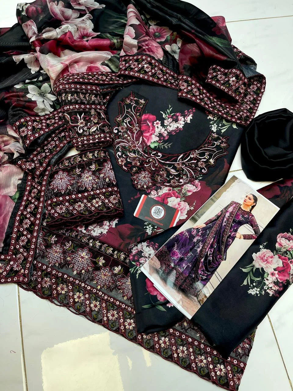 Iznik Luxury Silk  | 3pec Unstiched