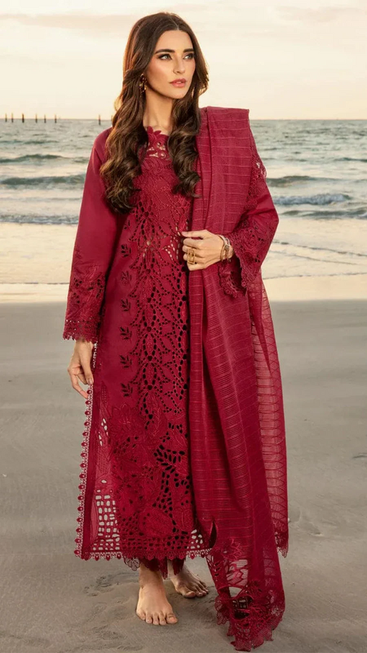 Rang Rasiya Premium Chikenkari Dress With Khaddi Net Dupatta