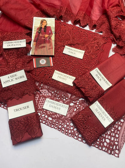 Rang Rasiya Premium Chikenkari Dress With Khaddi Net Dupatta