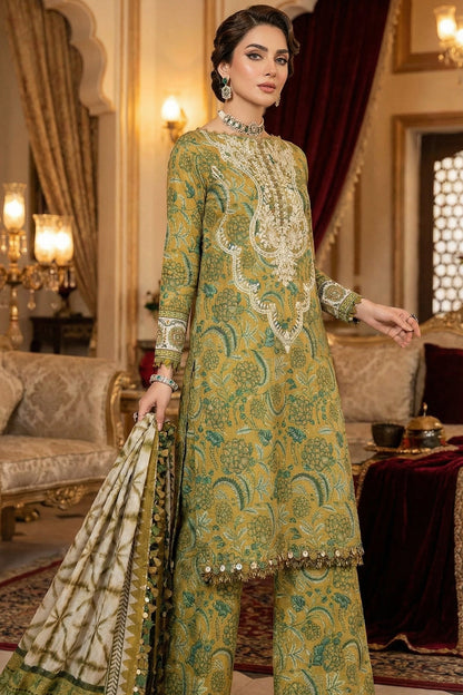 MARIAB LAWN WITH CHIFFON  DUPATTA |3PEC UNsTICHED