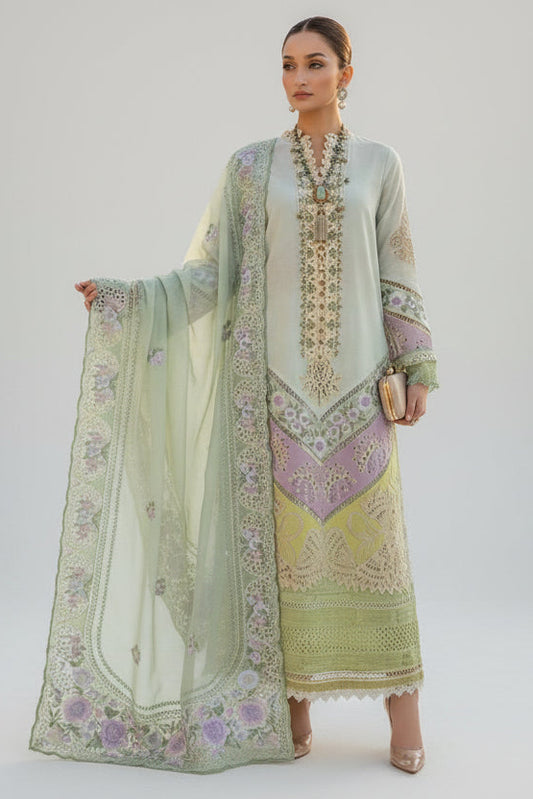 CRIMSON CHIKENKARI LAWN WITH BROIDERY DUPATTA  |3PEC UNSTICHED