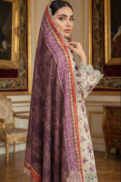 IZNIK LAWN WITH CHIFFON DUPATTA |3PEC UNSTICHED