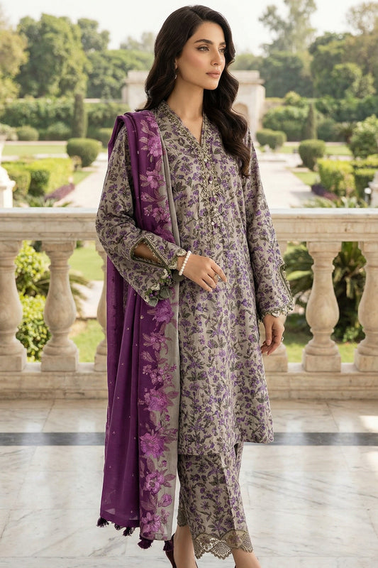 MARIAB EXCLUSIVE MPRINT LAWN WITH CHIFFON DUPATTA |3PIECE UNSTICHED