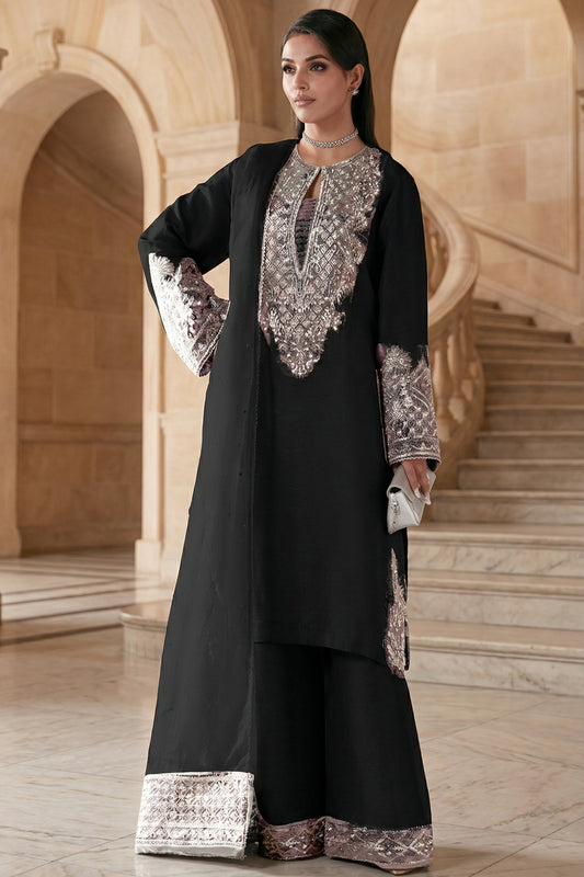 AYESHA HOOR SILK WEDDING WITH ORGENZA  DUPATTA (B) |3PIECE UNSTICHED
