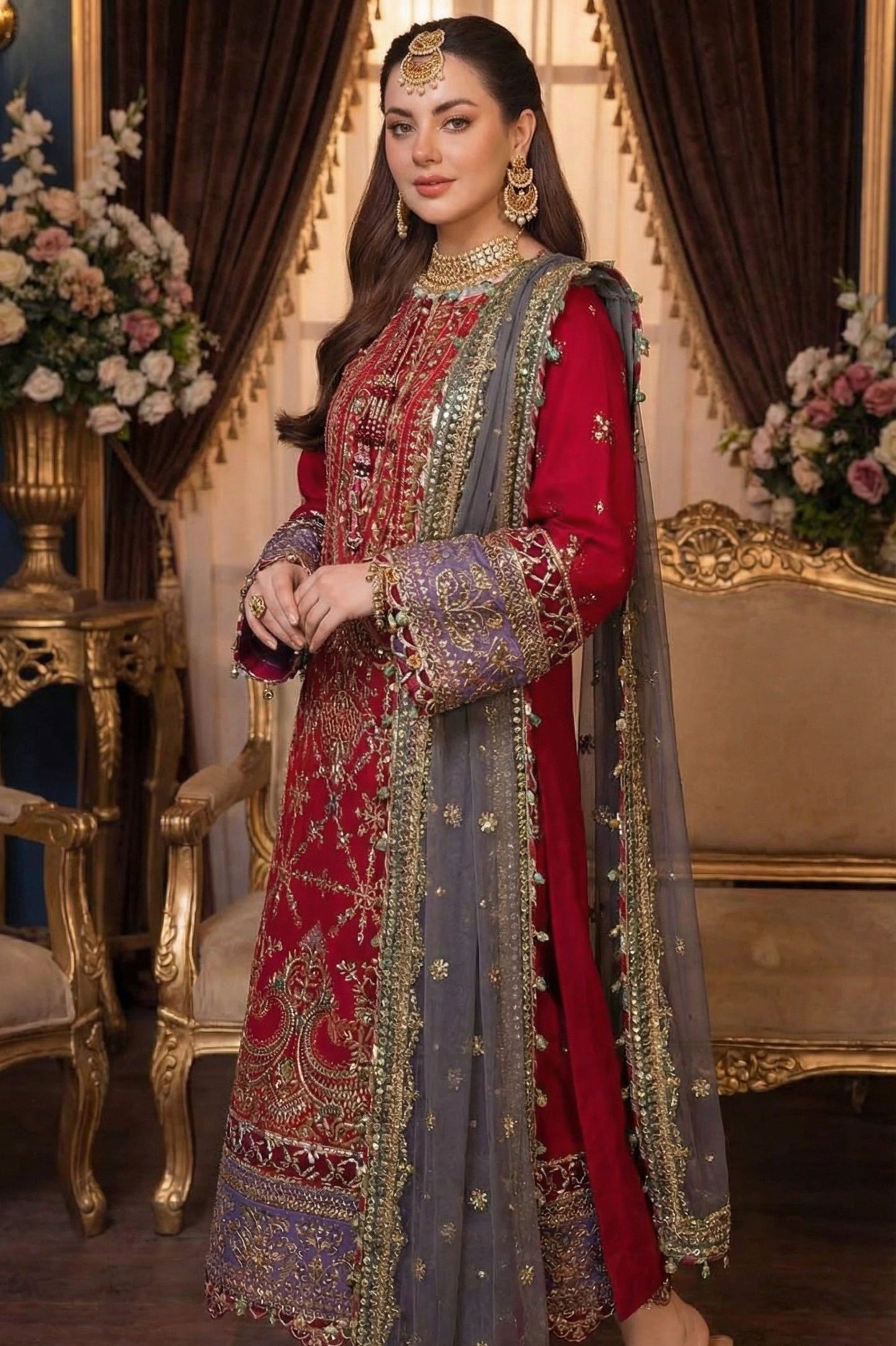 ASIM JOFA LAWN WITH CHIFFON DUPATTA  |3PEC UNSTICHED