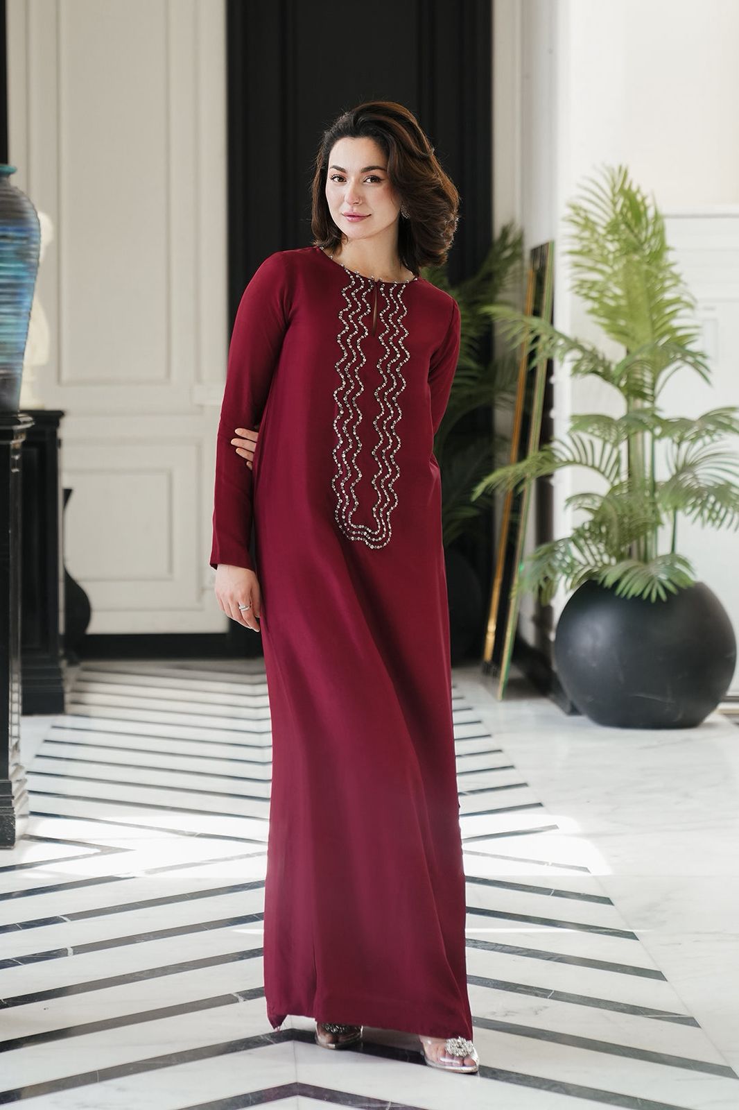LULUSAR SILK WITH NET DUPATTA  |3PIECE UNSTICHED