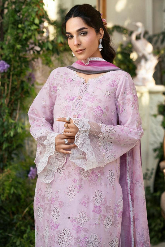 MOTIFZ FLORAL ICE | LAWN  WITH CHIFFON DUPATTA  |3PC UNSTICHED