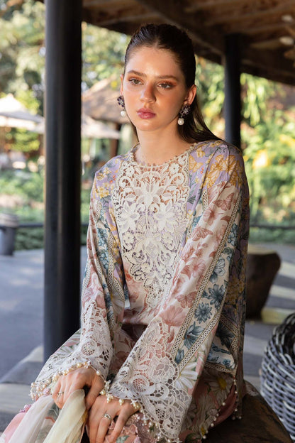 MARIAB LUXURY LAWN COLLECTION (UH) DUPATTA |3PC UNSTICHED