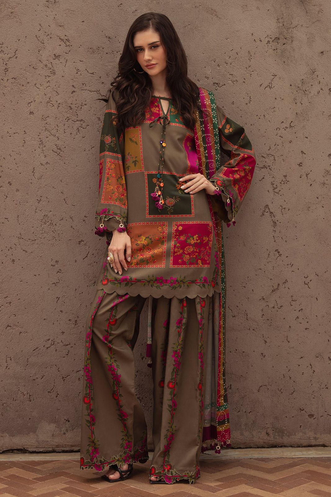Digital Printed Lawn Dress With Printed Lawn Dupatta 3PcUnstitched