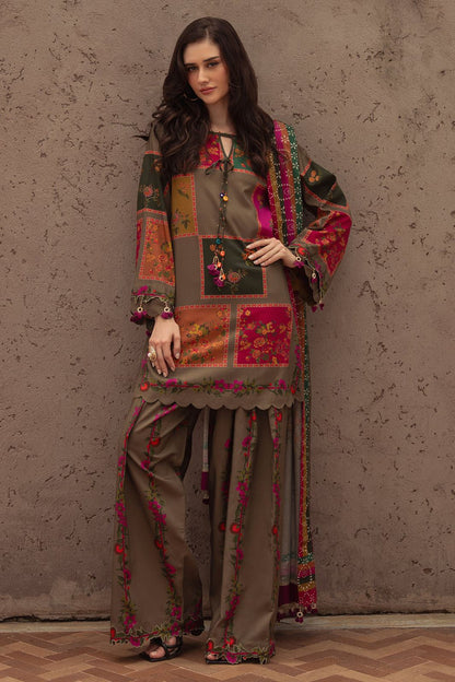 Digital Printed Lawn Dress With Printed Lawn Dupatta 3PcUnstitched