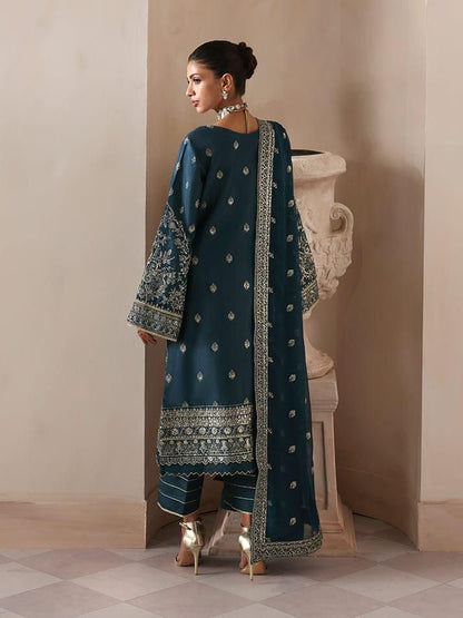 GULAL IMPERIAL ZINC EMROIDED DRESS  3PEC UNSTICHED