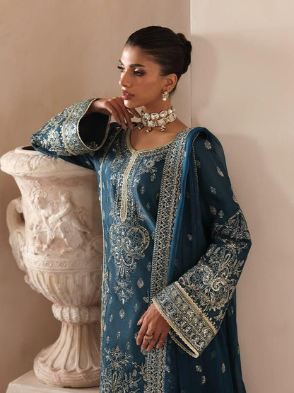 GULAL IMPERIAL ZINC EMROIDED DRESS  3PEC UNSTICHED