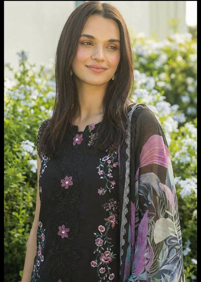 Mushq | Chikenkari With Silk Dupatta | 3pec Unstiched