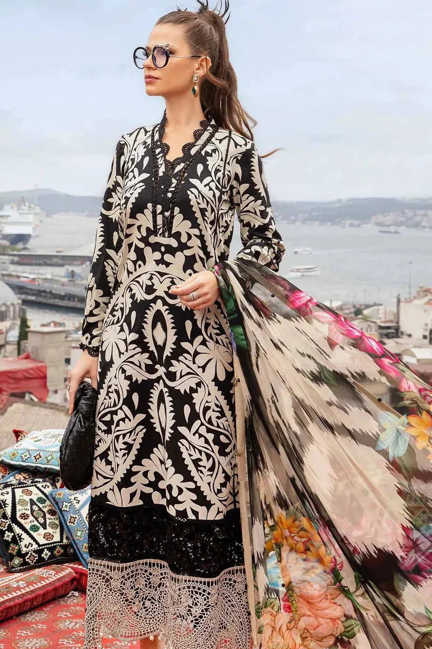 MARIA B LUXURY LAWN MASTER EDITION | 3PC UNSTICHED