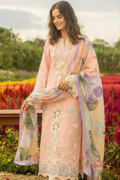 MUSHQ CHIKENKARI WITH DIGITAL PRINTED SILK DUPATTA  |3PIECE UNSTICHED