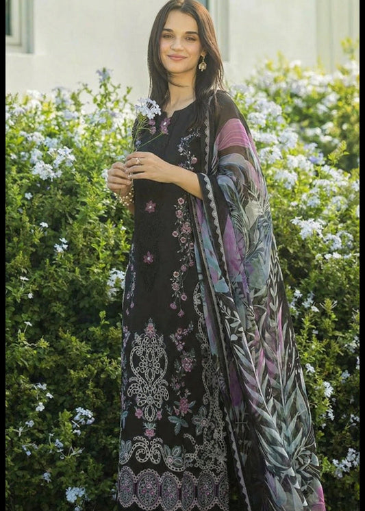 Mushq | Chikenkari With Silk Dupatta | 3pec Unstiched